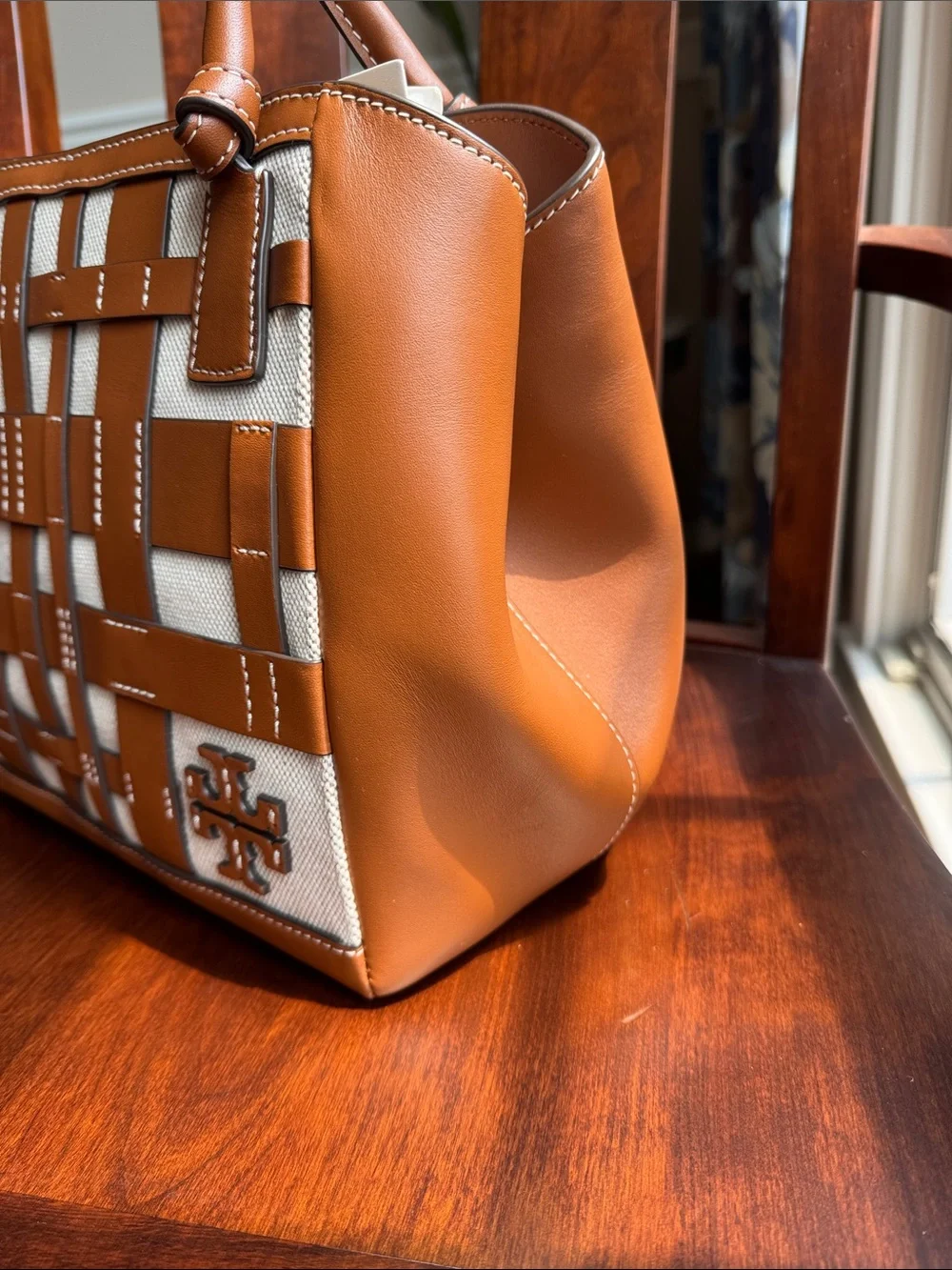 Tory Burch woven leather